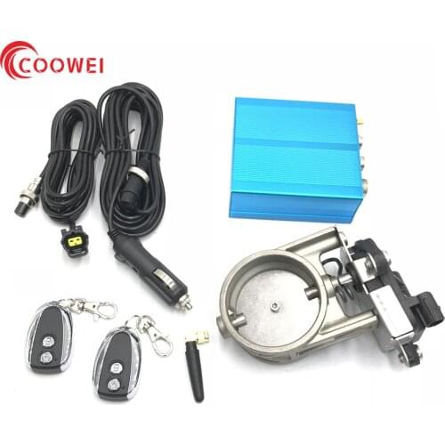 ID size 63mm and 76mm(3'') electrical exhaust valve with DC motor and actuator/remote switch for modified and racing car