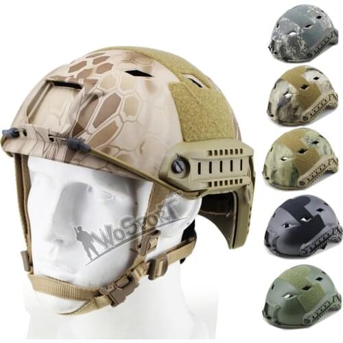 Military Airsoft Protective Helmet Fast BJ Tactical Combat Helmets Camouflage Outdoor Paintball Shooting Sports Helmet Gear
