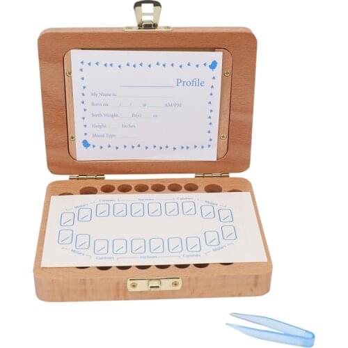 Tooth Keepsake Box, Baby Teeth Box Milk Teeth Save Organizer Kit, Tooth Collection with Photo Frame Memory Storage Souvenir