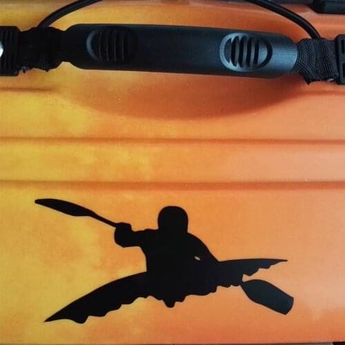 1Pcs Marine Kayak Paddle Canoe Car Sticker Decal Kayaking Water Sports Boating Canoeing Door Window Wall Decor Sticker Accessory