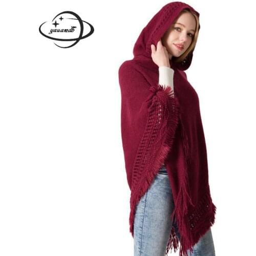 138x132x35cm Womens Capes Coat Female Ponchos Wraps Fashion Scarf Shawl Stoles Solid Hooded Ladies Outerwear Clothes Y32