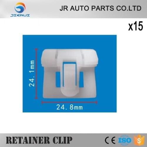 15 X Nylon Fit Honda #91510-SR3-003 For Civic 92-95 Window Belt Moulding Clip Retainer