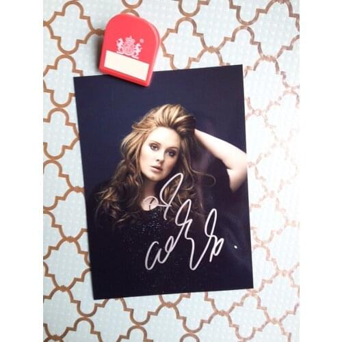 Hand signed Adele Adkins autographed photo autograph in ink 5*7 free shipping 069
