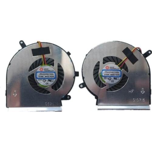 Free Shipping!! 1PC New Original Laptop Fan Cooler For MSI GP62 2QE GP62 6QG 1071 GE62 ge72