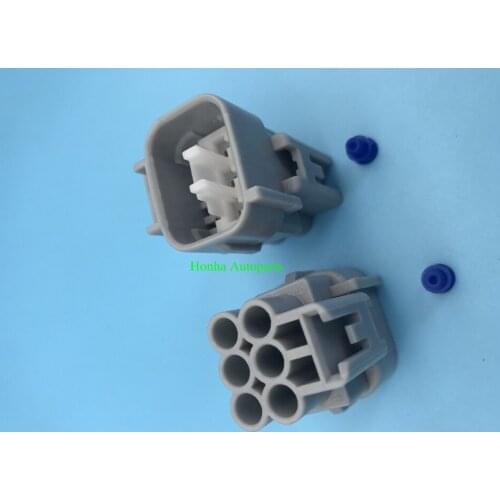 Free shipping Headlamp harness plug waterproof electronic cable 6 pin male connector 90980-10987