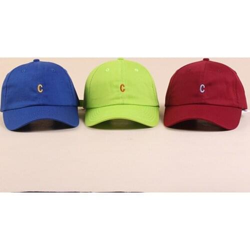 Women Embroidery Letter C Hip-Hop Hat Adjustable Youth Baseball Cap Black Mens Cap Leisure Snapback Sun Hats