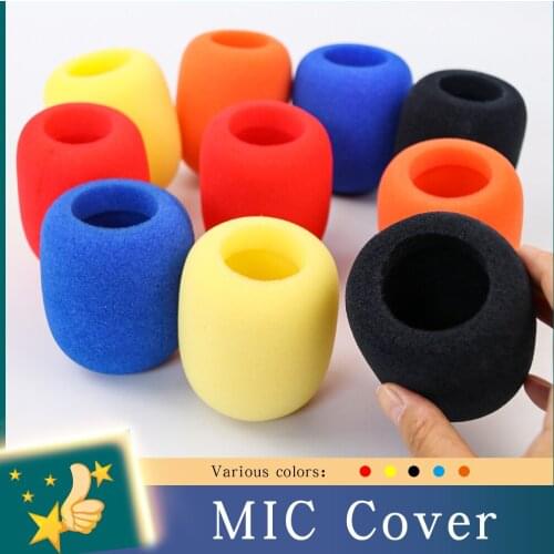 Microphone case dust-proof sponge non disposable thickened KTV sponge cover blowout prevention cover anti falling mic cover