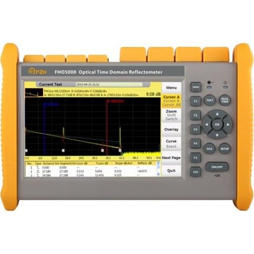 FHO5000 T40F PON OTDR 1310/1550/1625nm 40/38/38dB 170km touch screen iOLM