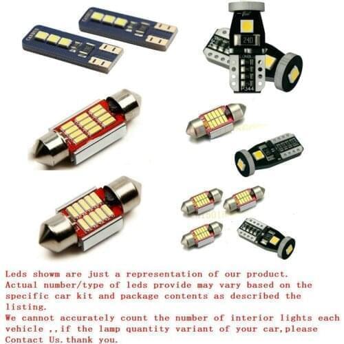 Car Led Interior Lights For Toyota PRIUS (W3) VERSO (R2) YARIS VITZ (P13) dome lights license plate light 4pc