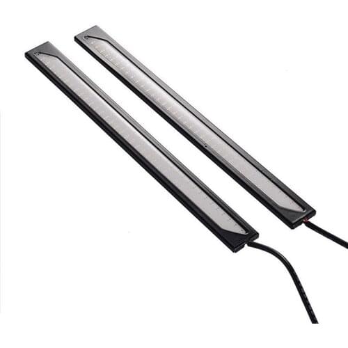 Hot koop 1PC Waterdichte DC 12V 17cm Blauw Super Heldere LED Auto COB Lights DRL Fog Rijden running Lamp