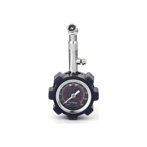 Tire pressure gauge tyre pressure monitor with tire exhaustion outgassing valve