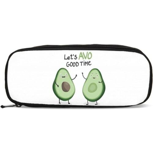 Kawaii Wallets Pencil Case Cute Avocado Gift School Pencil Box Pencilcase Kids Purse Pencil Bag Pouch Men Women Office Supplies