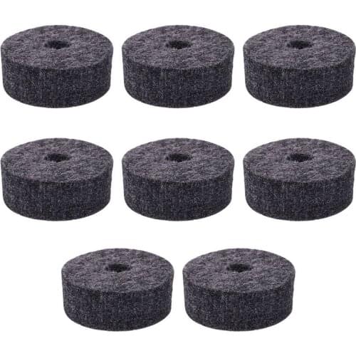 Round Soft Grey Cymbal Stand Felt Washer Replacement for Drum Set of 8