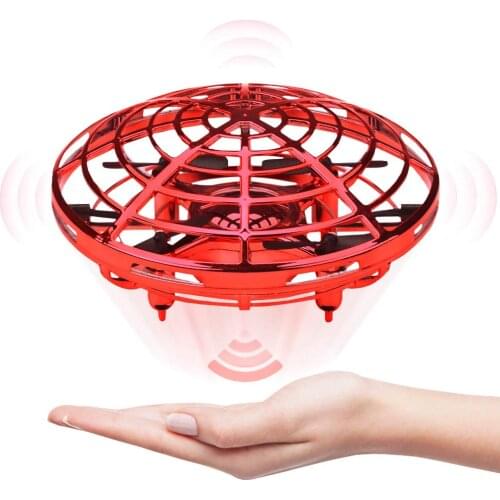 Mini Drone UFO Hand Operated RC Helicopter Quadrocopter Infrared Induction Aircraft Flying Ball Toys for Kids Christmas Gifts
