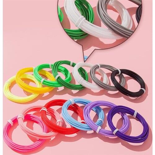 3D Printer Filaments PLA 5M rainbow colors 3D Printing Pen Plastic Threads Wire 1.75 mm Printer Consumables 3D Pen Filament Pla