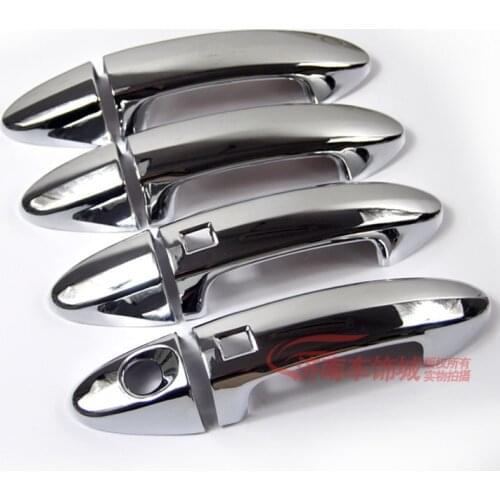New Chrome Car Door Handle Cover Trim With Smart Entry Buttons For Ford Ecosport 2013 2014 2015 2016 Ford Fiesta 2009 - 2015