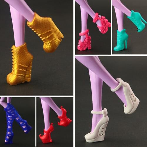 New Arrival High quality Original shoes for Monster high doll Cut beautiful white shoes Doll accessories Free shipping