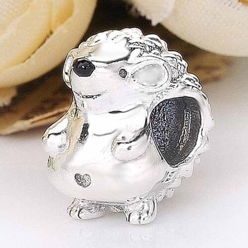 Original Heart Belly Button & Spikey Texture Nino The Hedgehog Beads Fit 925 Sterling Silverl Charm Europe Bracelet Diy Jewelry