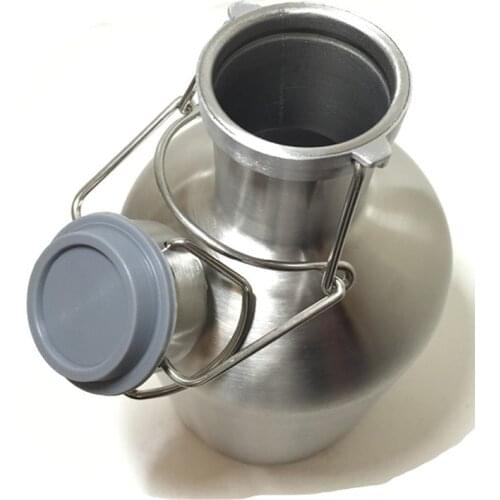 Home brew 2L 64 Oz food grade 304 stainless steel beer bottle, Swing Top Beer Growler, home brewery growler wholesale product