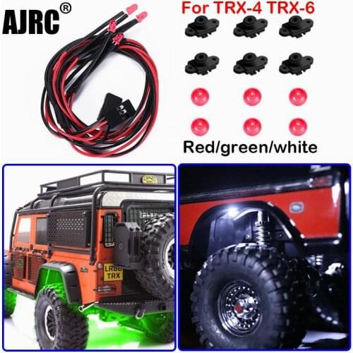 Suitable for 1/10 RC car TRAXXAS TRX4 Defender G500 Bronco k5 Trx6 g63 wheel arch light red/white/green/ Chassis lights
