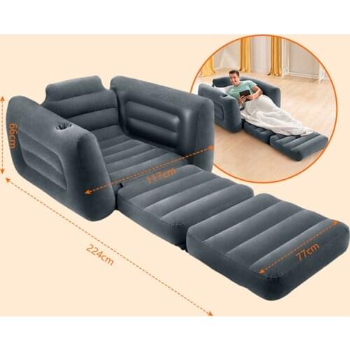 Simple Portable Single Inflatable Lazy Sofa Multifunctional Folding Sofa Bed Outdoor Beach High Quality Furniture Garden Sofas