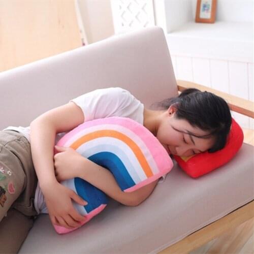 Rainbow plush Pillow baby Toys super Soft Decorative Stuffed Cushion Cartoon Decorate Room Decor christmas gifts friends gifts