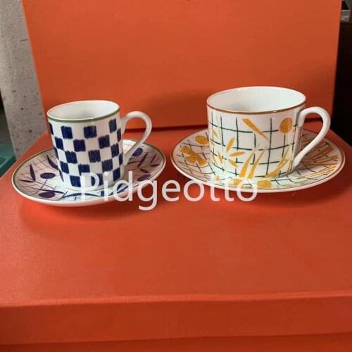 Luxury Fashion Cup Dish Bone China Coffee Cup European Style Afternoon Tea Set Ceramic Cup Saucer Set Fast Post