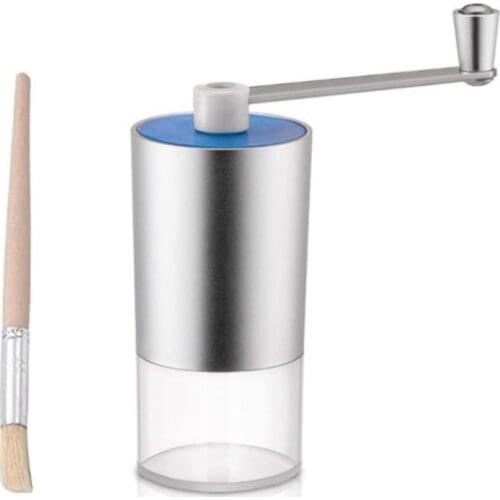 Manual Coffee Grinder Anti-Jumping Bean Portable Coffee Grinders with Adjustable Burr Hand Crank Mill for Home,Office