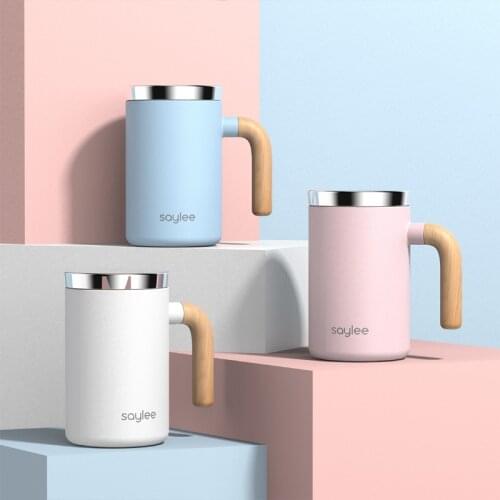 SAYLEE 316 stainless steel girls' vacuum cup office cup home tea cup with handle coffee mug