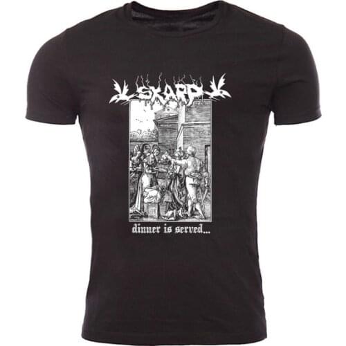 Skarp 'dinner' T Shirt Mens Round Neck Short Sleeves T-shirt Cotton Bottoming Casual Tops Fashion Clothing