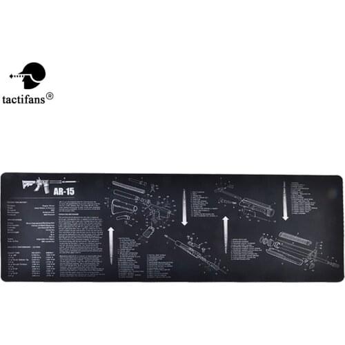 Tactical Cleaning Mat Rubber Carpet Waterproof Non-Slip Bench With Diagram Parts And Instructions AK47 AR15 REM870 Mouse Pad