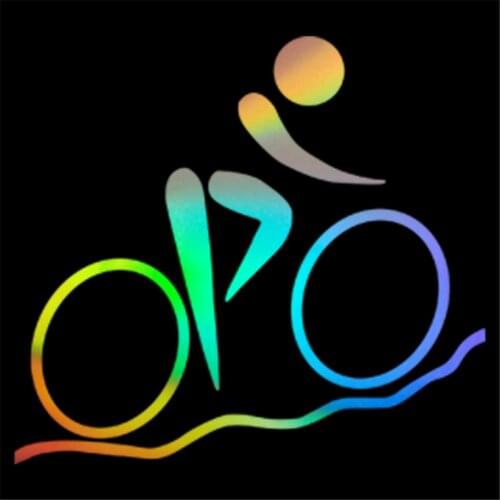Bicycle Sport Wall Home Window Glass Door Car Sticker Laptop Auto Truck Black Vinyl Decal Sticker Decor Gift 12.7cmX11.6cm