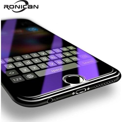 For iPhone 5 5S 6 6s 7 8 Plus X XR XS Max Tempered Glass Screen Protector Anti Blue Light Clear Protective Film for iPhone 11Pro