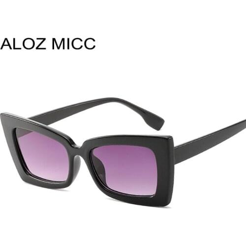 ALOZ MICC Vintage Women Square Sunglasses Female 2019 Brand Designer Retro SunGlasses Women Shades Oculos Q400