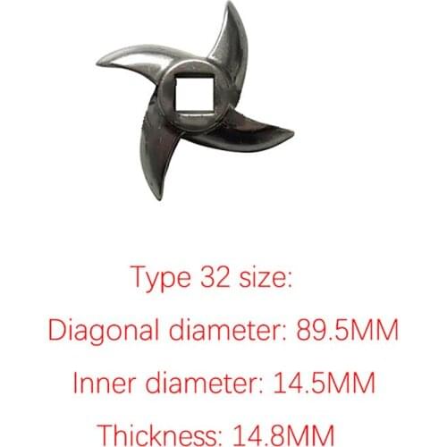 12#/22#/32# Professional Stainless Steel Powerful Mincer Blade Cutter Meat Grinder Knife for Meat Grinder Replacement Part