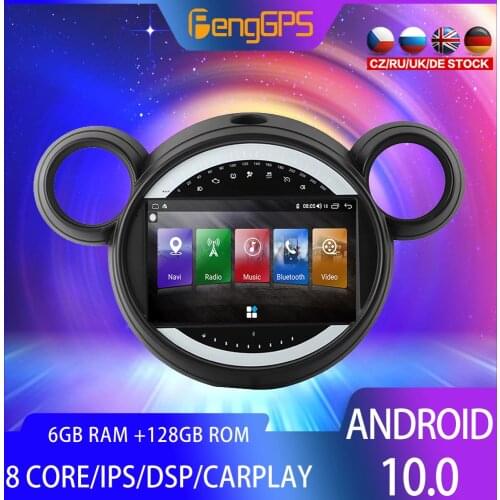 128GB Android 10.0 Car Radio For BMW MiNi 2007 2008 2009 - 2015 Multimedia Video Player Navigation GPS Auto 2 din 2 din no dvd