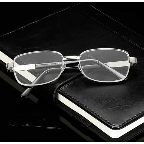 2019 Leesbril Advanced Alloy Full-rim Natural Crystal Hd Men Women Reading Glasses +0.75 +1.25 +1.5 +2.00 +1.75 To +4 With Case