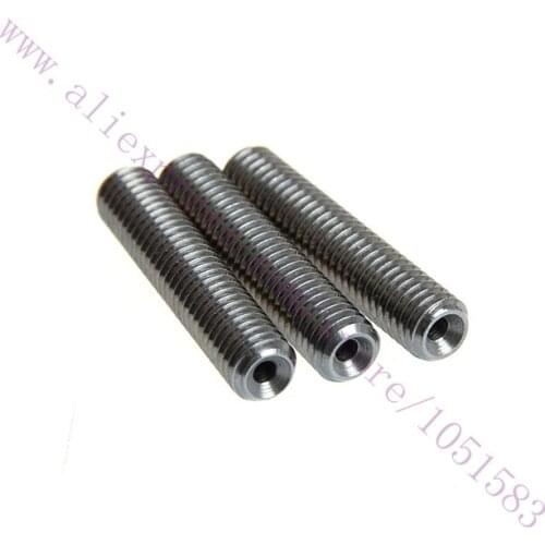 5pcs / lot M6X30 Nozzle throat Stainless Steel Material Inputing Tube For mk8 1.75mm 3D Printer Extruder Hot End