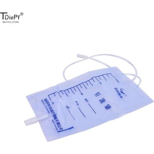 5pcs Disposable Urine Bag Health Care Products Male Drainage Bag Urine Collector With Urine Medical Latex Sleeve Type 1000ML