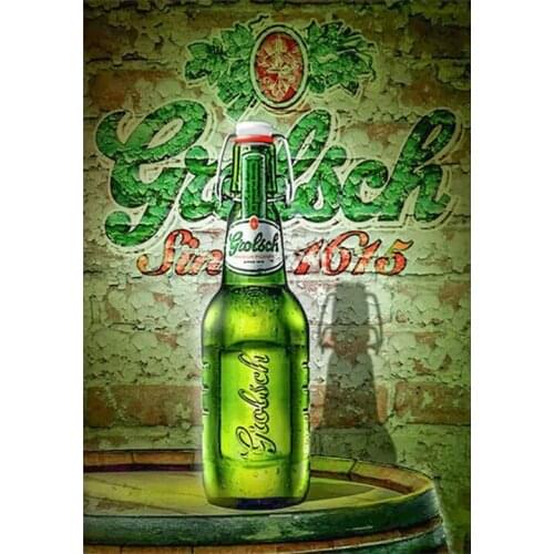 GELANYOUPIN 5D DIY Diamond Embroidery Wine Bottle Home Diamond Painting Cross Stitch gift Christmas Gift Home Decor