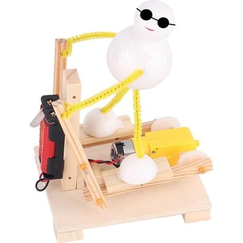 Kids DIY Assembly Electric Treadmill Machine Model School Science Education Toy Steam maker assembly model DIY small production