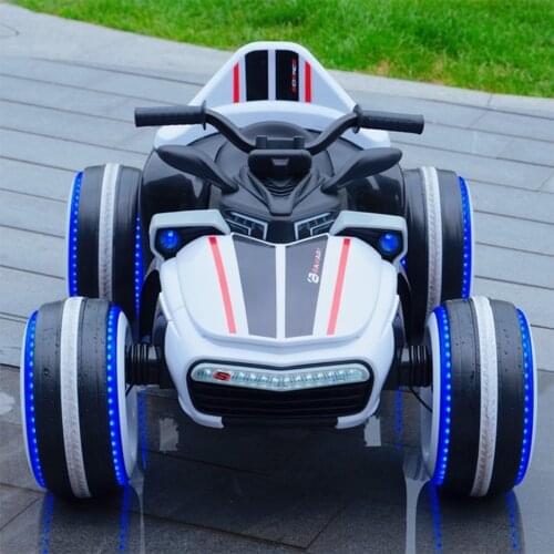 Children electric car kid baby rideable Luminous four-wheeled motorcycle with remote control Can ride off-road vehicles kart