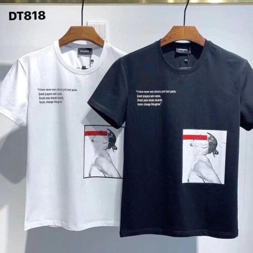 Men Women O Neck Short Sleeve T Shirt Locomotive Letter Print Cotton Casual T Shirt Hip Hop Style Summer New DT818