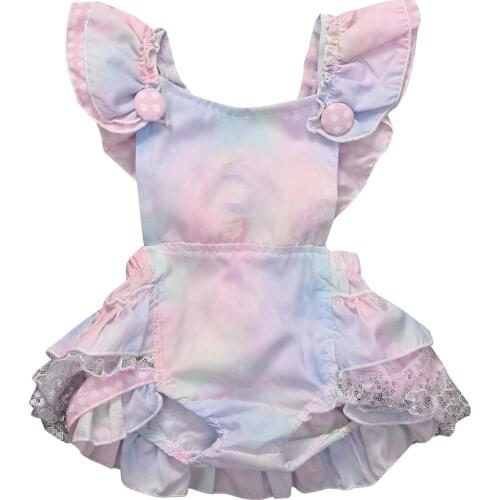 0-24M Cotton Toddler Infant Baby Girl Floral Sleeveless Romper Outfits Sunsuit Clothes with O-Neck