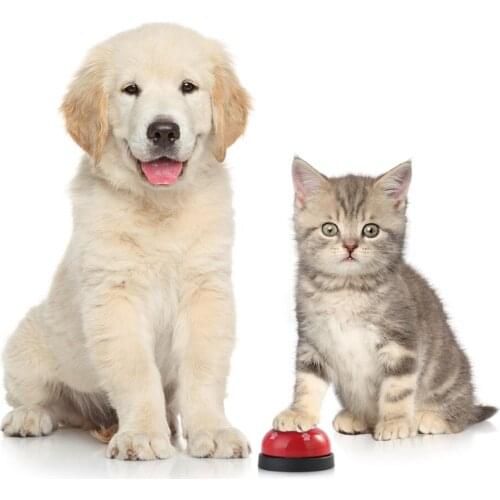 2pcs/lot Dog Ringing Bell Training Bell Dog Eatting Drinking Potty Trainer Bell Footprint Pet Toys Habit Behavior Training Call
