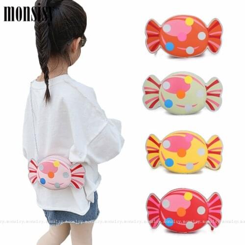Monsisy Lolita Girl Purse and Handbag Children Wallet Kid Coin Pouch Small Change Purse Cute Baby PU Candy Corss body Bag Gift