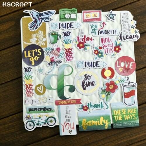 KSCRAFT 25pc You Are My Favorite Cardstock Die Cuts for Scrapbooking Happy Planner/Card Making/Journaling Project