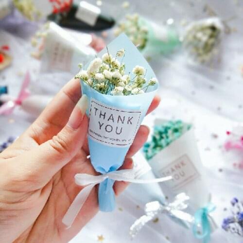 Mini Dried Flower Bouquet Gypsophila Real Dried Flower Dry Plants For Wedding Party Gift Crafts Diy Accessories Random Color