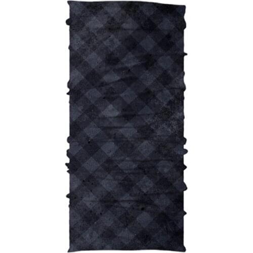 Necko Plaid Black Buff Bandana Face Mask-DN349 460043538