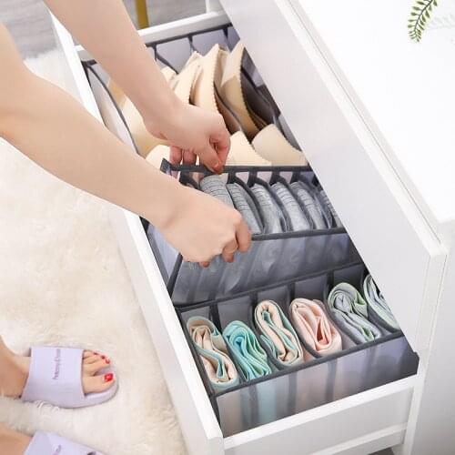 Drawer Organizers Bra Socks Panty Underwear Organizer Storage Boxes Home Organizador Wardrobe Closet Drawer Divider Boxes
